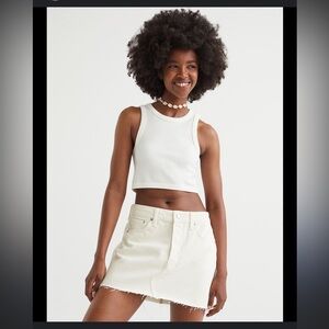 H&M Cream Mini Skirt